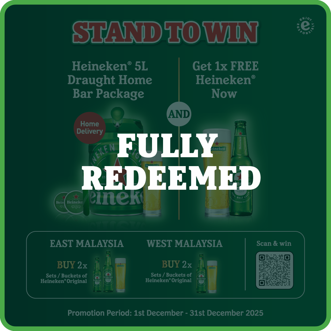 STAND TO WIN HEINEKEN BAR PACKAGE
