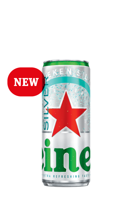 Heineken Silver Sleek Can Product NEW